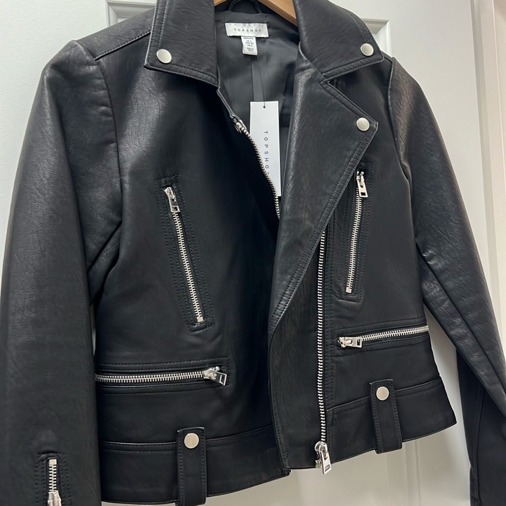 Top shop leather jacket